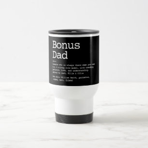 Personalisierter Bonus-Vater Stiefvater Definition Reisebecher