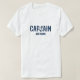 Personalisierter Boots-Kapitän Name T-Shirt (Design vorne)