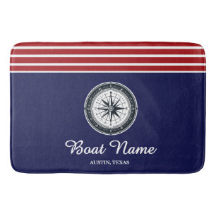 Personalisierter Bootsname Badematte