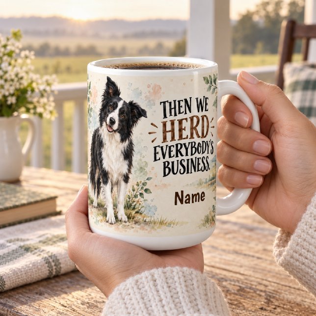 Personalisierter Border Collie Kaffeetasse (Von Creator hochgeladen)