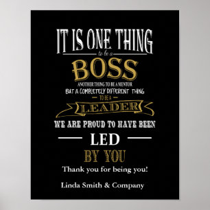 Personalisierter Boss Day Poster