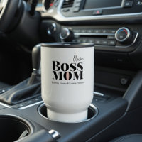 Personalisierter Boss Mom Reisebecher – Individuel