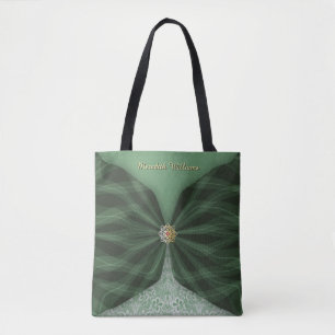 Personalisierter botanischer Baum-Juwel-Textil-Täu
