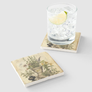 Personalisierter Botanischer Chic Kraut Steinuntersetzer