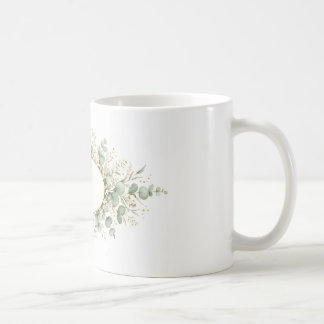 Personalisierter botanischer Monogramm-Becher, Euk Kaffeetasse