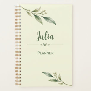 Personalisierter Botanischer Zen-Planer Salbeigr Planer