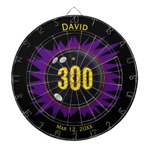 Personalisierter Bowling 300 Perfect Game Dart Boa Dartscheibe