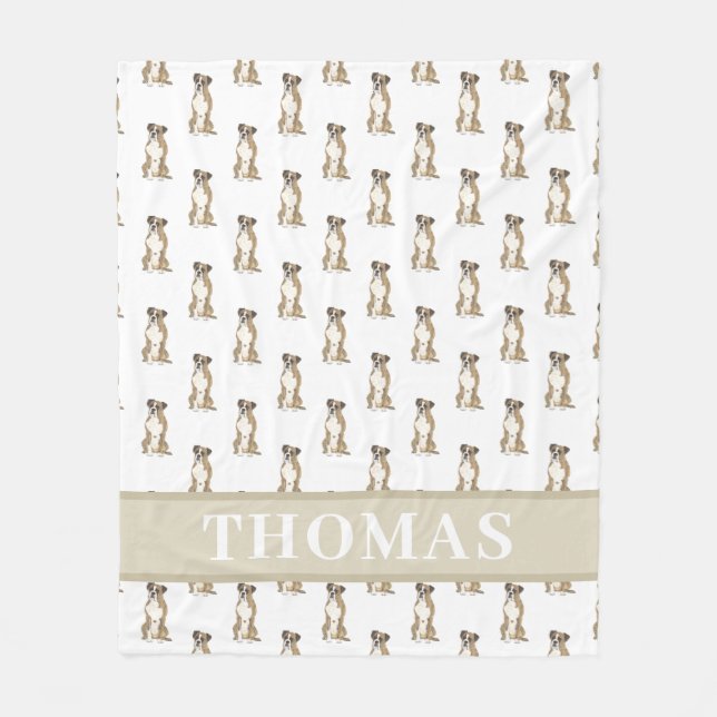 Personalisierter Boxer (Branding) Fleecedecke (Vorderseite)