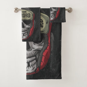 Personalisierter Boxer Fight Club Badhandtuch Set