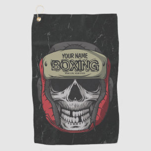 Personalisierter Boxer Fight Club Golfhandtuch