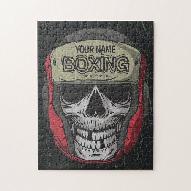 Personalisierter Boxer Fight Club Puzzle (Vertikal)
