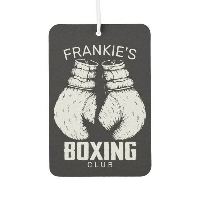Personalisierter Boxklub Boxer Gym Fighter Handsch Autolufterfrischer (Vorderseite)
