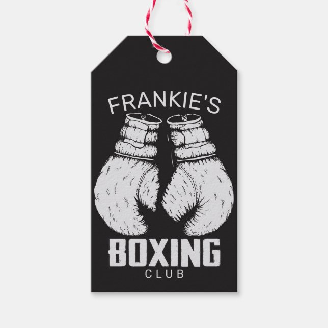 Personalisierter Boxklub Boxer Gym Fighter Handsch Geschenkanhänger (Vorderseite)