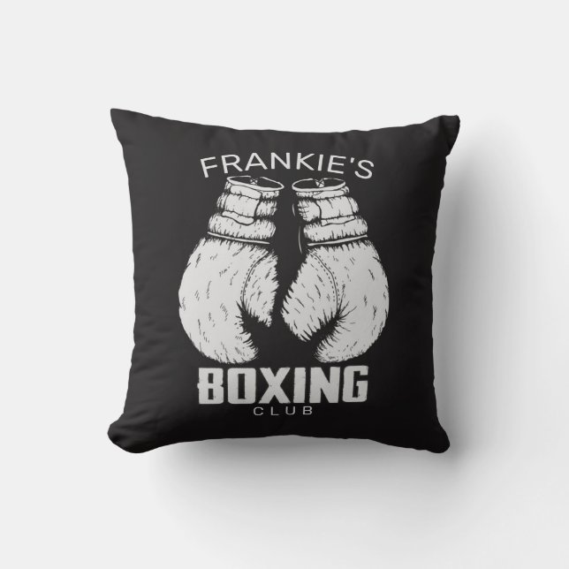 Personalisierter Boxklub Boxer Gym Fighter Handsch Kissen (Vorderseite)