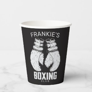 Personalisierter Boxklub Boxer Gym Fighter Handsch Pappbecher