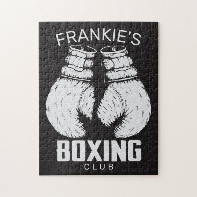 Personalisierter Boxklub Boxer Gym Fighter Handsch Puzzle (Vertikal)