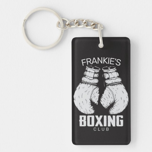 Personalisierter Boxklub Boxer Gym Fighter Handsch Schlüsselanhänger (Vorderseite)