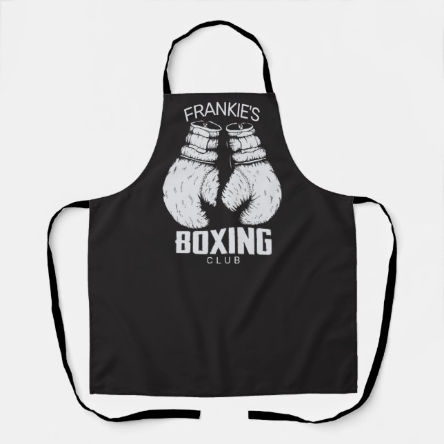 Personalisierter Boxklub Boxer Gym Fighter Handsch Schürze (Vorderseite)