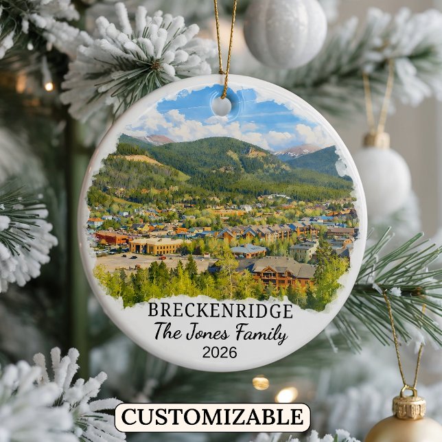 Personalisierter Breckenridge-Schmuck Anhänger Ben Keramik Ornament (Von Creator hochgeladen)