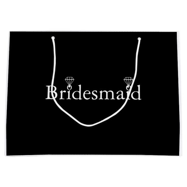 Personalisierter Bridesmaid-Ring Große Geschenktüte (Vorderseite)