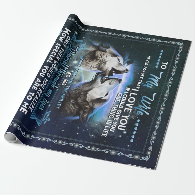 Personalisierter Brief an meine Ehefrau von Eheman Geschenkpapier (Ungerollt)