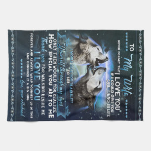 Personalisierter Brief an meine Ehefrau von Eheman Geschirrtuch