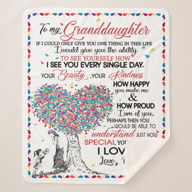 Personalisierter Brief an meine Enkelin aus Gran Sherpadecke (Vorderseite)