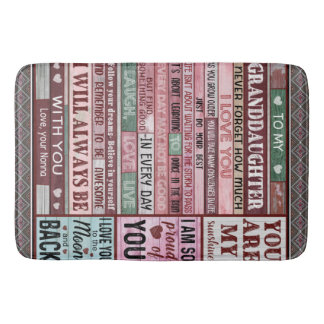 Personalisierter Brief an meine Enkelin Badematte