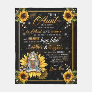 Personalisierter Brief an meine Tante-Liebe aus Gr Fleecedecke