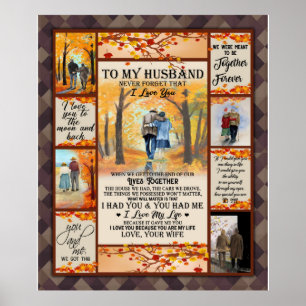 Personalisierter Brief an meine Urlaubstage Poster