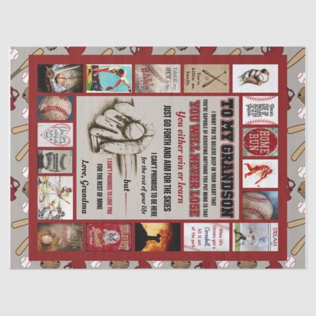 Personalisierter Brief an meinen Großvater, Liebe  Seidenpapier (Vorderseite)