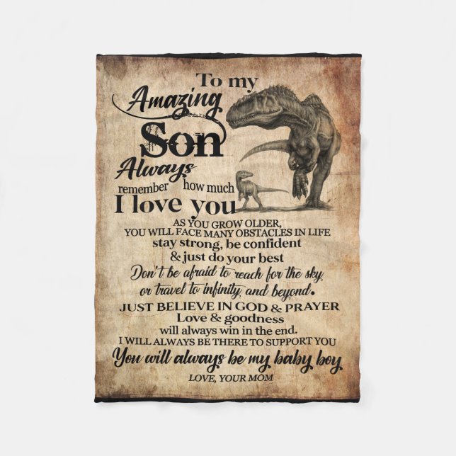 Personalisierter Brief an meinen Phantastischen So Fleecedecke (Vorderseite)