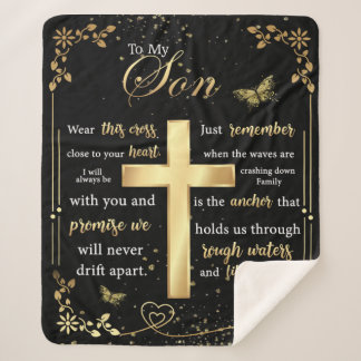 Personalisierter Brief an meinen Sohn Schöne Schme Sherpadecke