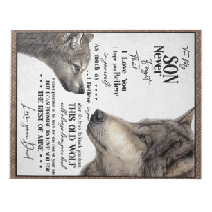 Personalisierter Brief an meinen Sohn vom Vater Notizblock