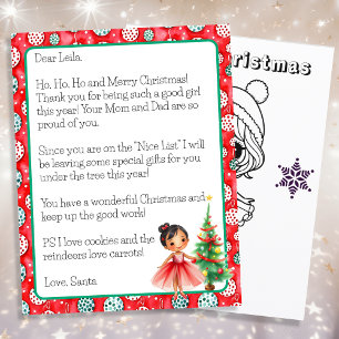 Personalisierter Brief des Weihnachtsmanns an die 