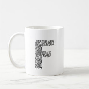 Personalisierter Brief F Kaffeebecher Geschenk Kaffeetasse
