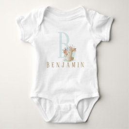 Personalisierter Brief und Name Baby Bodysuit Baby Strampler
