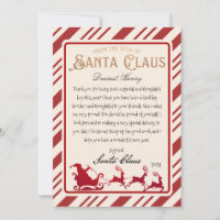 Personalisierter Brief vom Santa Printable