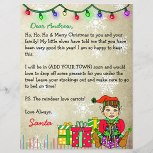 Personalisierter Brief vom Weihnachtsmann