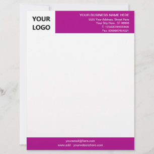 Personalisierter Briefkopf mit Logo - Ihre Farben