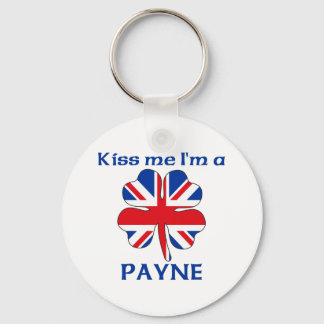 Personalisierter britischer Kuss Me Ich bin Payne Schlüsselanhänger