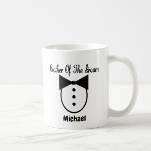 Personalisierter Bruder der Groom Tux-Tasse Tasse