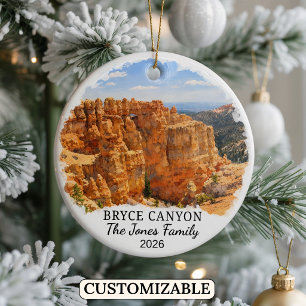 Personalisierter Bryce Canyon Nationalpark, Utah Keramik Ornament