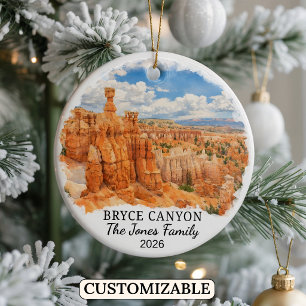 Personalisierter Bryce Canyon Nationalpark, Utah Keramik Ornament