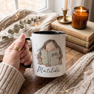 Personalisierter Bücherliebhaber Tasse