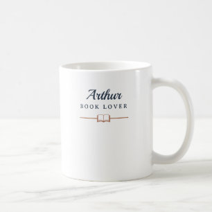 Personalisierter Buchliebhaber-Name-Mug Kaffeetasse