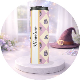 Personalisierter Buchliebhaber-Tumbler-Zauberer Ro Thermosbecher