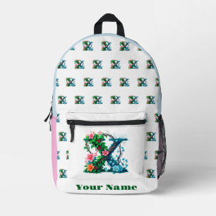Personalisierter Buchstabe X Bedruckter Rucksack