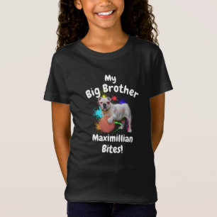 Personalisierter Bulldog Big Brother Hund Lover T-Shirt