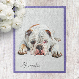 Personalisierter Bulldog Jigsaw Puzzle
